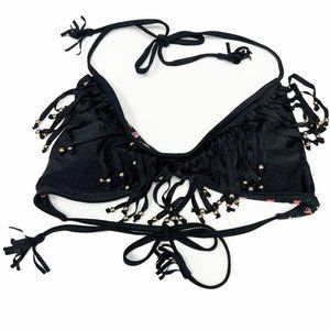 Boho Tassel Swim Bikini Top NWT MEDIUM